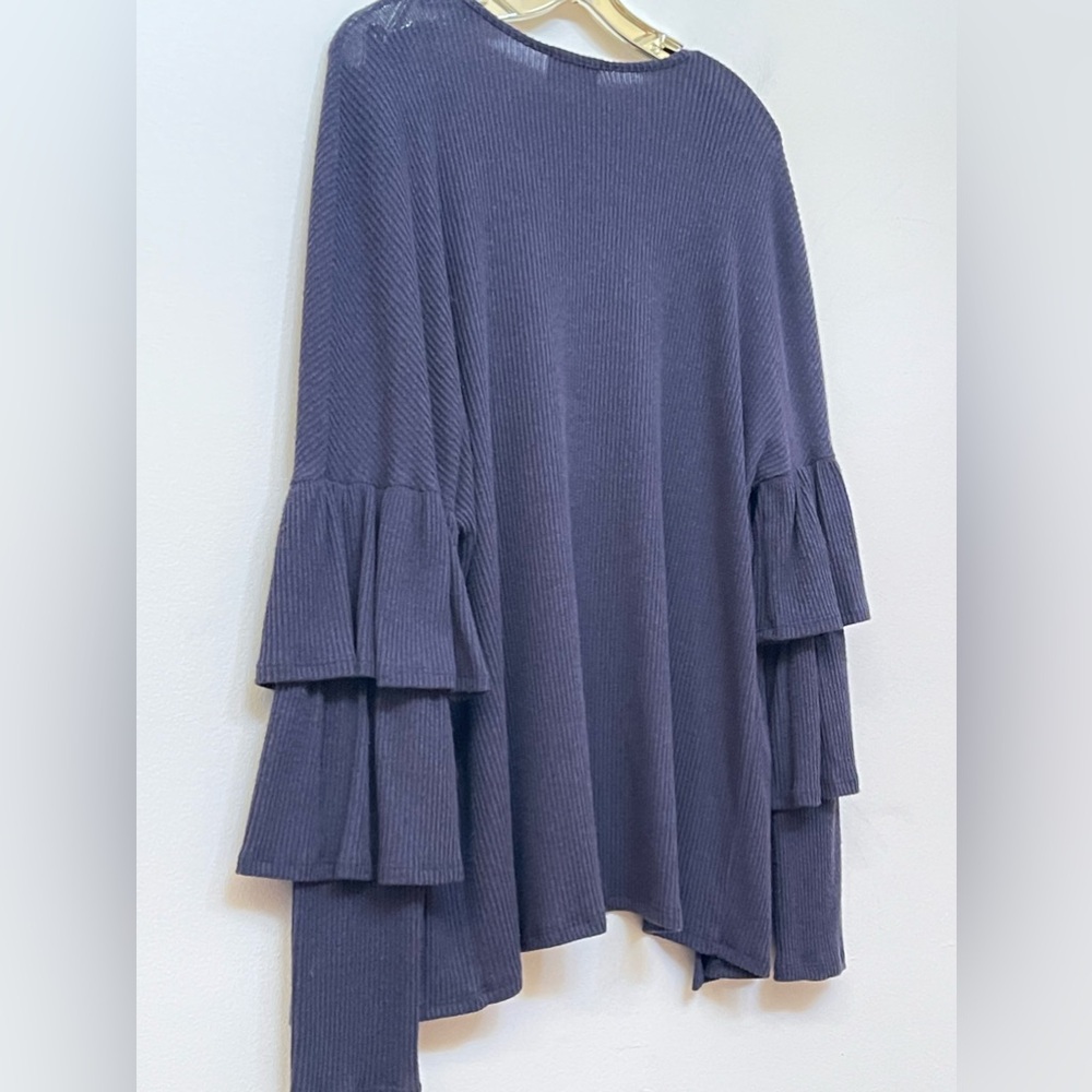 Everly Ruffle Sleeve Cardigan - Picture 8 of 8